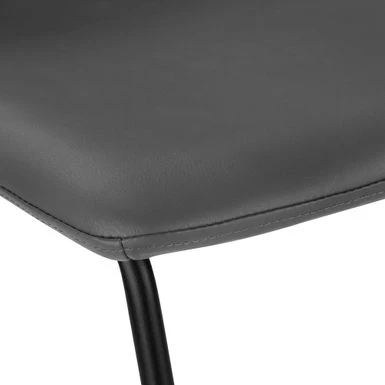 Office Chair/ Bar Height/ Standing/ Computer Desk/ Work/ Pu Leather Look/ Metal/ Grey/ Black/ Contemporary/ Modern 7 Office Chair/ Bar Height/ Standing/ Computer Desk/ Work/ Pu Leather Look/ Metal/ Grey/ Black/ Contemporary/ Modern - Image 7