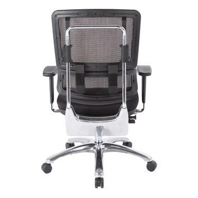 Vertical Black Mesh Back Managers Chair With Fabric Seat In Coal Black - Black 6 Vertical Black Mesh Back Managers Chair With Fabric Seat In Coal Black - Black - Image 6