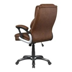 Adjustable Height Office Chair With Padded Arm Brown And Black -Felloweis Store 664ac6fb d64b 451a b036 1e18a7e01167