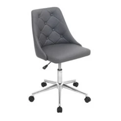 Marche Tufted Office Chair - Grey