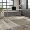 Hybrid 60W X 30D Computer Table Desk By Bush Business Furniture - Platinum Gray
