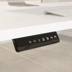 Move 60 Series Adjustable Height Standing Desk - Mocha Cherry/Black Powder Coat -Felloweis Store 6765f5c3 8d3e 4551 bd1a 195e2ce6c5be