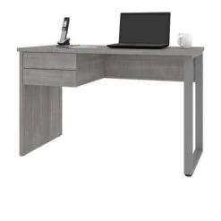 Bestar Solay 48W Small Table Desk With U-Shaped Metal Leg - Platinum Gray -Felloweis Store 6885dcb1 e746 4c02 9e8a dc56513cbc55