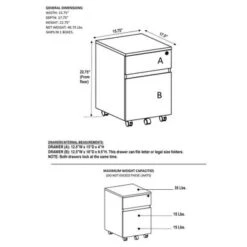 Porch & Den Kinnear Office Rolling Two Drawer Storage File Cabinet With Lock - Grey 14 Porch & Den Kinnear Office Rolling Two Drawer Storage File Cabinet With Lock - Grey -Felloweis Store 698a566f 2aec 4248 9c71 f7fe75c75c90