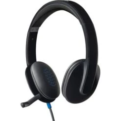 Logitech - H540 Wired On-Ear Headset - Black