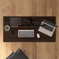 Move 40 Series 48W X 24D Adjustable Desk By Bush Business Furniture - Modern Hickory -Felloweis Store 6b8f7472 f71a 4069 a3c4 c9aeb2786d90