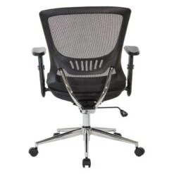 Managers Chair With Mesh Screen Seat And Back And Nylon Base - Chrome Base -Felloweis Store 6c8f4990 a85e 4c96 b8dc 9a9a903e5289