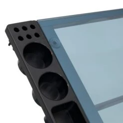 Studio Designs Futura Advanced Silver Metal Drafting Table With Glass Tabletop - Silver -Felloweis Store 6ce53ad6 8cc7 4823 86c0 88bc7fffeed1