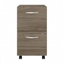 Hybrid 2 Drawer Mobile File Cabinet By Bush Business Furniture - Black Walnut -Felloweis Store 6dc5ed76 0caf 49c7 933d 5b7b2cb7b304