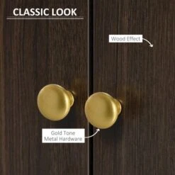 HOMCOM Modern Sideboard, Storage Cabinet, Accent Cupboard With 3 Drawers, Adjustable Shelf For Kitchen, Living Room, Brown - Brown - Legal -Felloweis Store 6de165f6 794c 417e 8f90 e14470570b1a