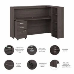 Studio C 72W Cubicle Desk With Drawers By Bush Business Furniture - Storm Gray 28 Studio C 72W Cubicle Desk With Drawers By Bush Business Furniture - Storm Gray -Felloweis Store 6dfe49de 5edc 4300 b88b 0c78cdeb6b95