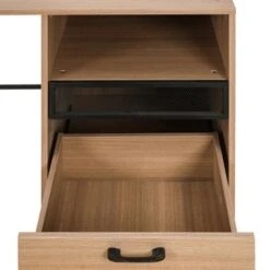 Light Oak Finish Computer Table Home Office Desk - 29.25" H X 55.25" W X 21.75" D - Oak -Felloweis Store 6f7dd519 57d1 4628 8f4e f97dab93a574