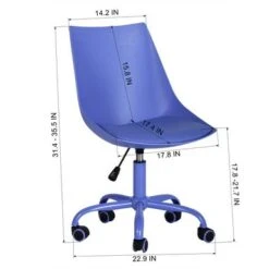 Alazyhome Home Office Chair Armless - N/A - Purple -Felloweis Store 6fefa069 625f 4f21 9b2f 43000b161651