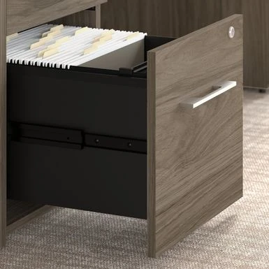 Office 500 3-drawer File Cabinet By Bush Business Furniture - Brown 4 Office 500 3-drawer File Cabinet By Bush Business Furniture - Brown - Image 4