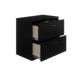 Space Solutions 2 Drawer 30in Arc Pull Lateral File Cabinet Black - Black -Felloweis Store 733e7482 ad6b 401c 9804 4318ee3f690c