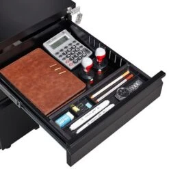 Porch & Den Burlheights Mobile File Cabinet With 3 Drawers - Black -Felloweis Store 737c0dd2 f99c 4a37 b0a8 42014fae7cb1