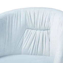 Baxton Studio Ravenna Contemporary Glam And Luxe Velvet Fabric And Gold Metal Swivel Office Chair - Aqua, Gold -Felloweis Store 73a65e28 ed1f 4087 8f0b 245cd83cab32