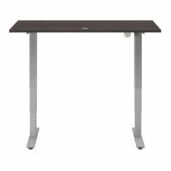 Somerset 60W Electric Height Adjustable Desk By Bush Furniture - Mocha Cherry/Cool Gray Metallic -Felloweis Store 74a9fea6 22ef 47e6 9016 c74129f653c0