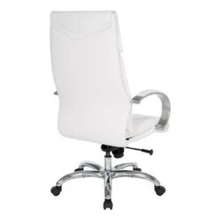 Deluxe High Back Executive Chair With Polished Aluminum Base And Padded Arms - White 15 Deluxe High Back Executive Chair With Polished Aluminum Base And Padded Arms - White -Felloweis Store 74d4980f 46fc 4600 9d8e 128705b55a66
