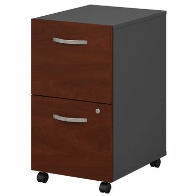 Series C 2 Drawer Mobile File Cabinet By Bush Business Furniture - Mahogany 3 Series C 2 Drawer Mobile File Cabinet By Bush Business Furniture - Mahogany - Image 3