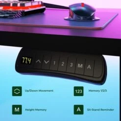 FlexiSpot 63"/ 71" Dual Motor L-Shaped Home Office Height Adjustable Standing Desk - 63" X 40" - Black -Felloweis Store 760cdbd2 1d4e 438b 8405 293679777f14