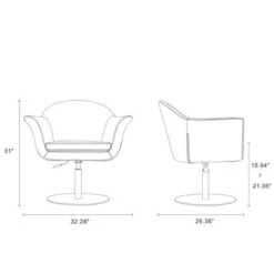 Voyager Swivel Adjustable Accent Chair - Barley -Felloweis Store 77d32a6f f6b9 49f1 ba1b 2debcd3f41c0