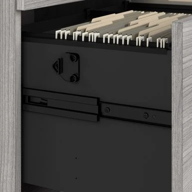 Studio A 2 Drawer Lateral File Cabinet By Bush Business Furniture - Platinum Gray 10 Studio A 2 Drawer Lateral File Cabinet By Bush Business Furniture - Platinum Gray - Image 10