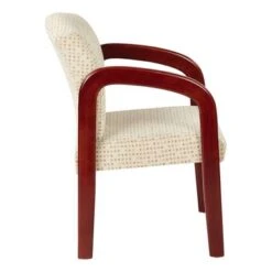 Cherry Finish Wood Visitor Chair - Cocoa -Felloweis Store 7853a040 435c 4e20 b2af bd23802ec407