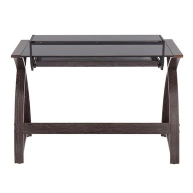 Carson Carrington Bentley Office Desk - Natural Wood & White Frosted Glass 18 Carson Carrington Bentley Office Desk - Natural Wood & White Frosted Glass - Image 18