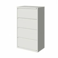 Hirsh 30-in Wide HL10000 Series 4 Drawer Lateral File Cabinet, White - White - Legal -Felloweis Store 78b3bbf4 0393 4d73 8a51 bc8f12b903da