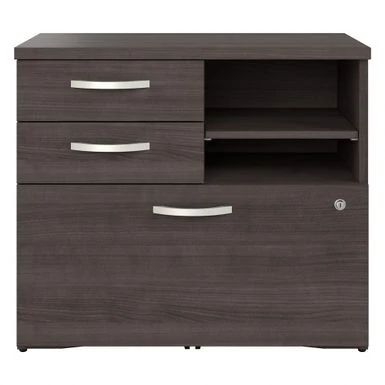 Studio A Storage Cabinet With Drawers By Bush Business Furniture - Platinum Gray 14 Studio A Storage Cabinet With Drawers By Bush Business Furniture - Platinum Gray - Image 14