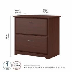 Cabot 2 Drawer Lateral File Cabinet By Bush Furniture - Espresso Oak -Felloweis Store 79c1dbbd 0896 478c 804e 5fbd318719c9