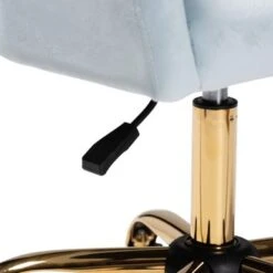 Baxton Studio Ravenna Contemporary Glam And Luxe Velvet Fabric And Gold Metal Swivel Office Chair - Aqua, Gold -Felloweis Store 7a763780 f7e8 4cb2 a79c 063918b0b201