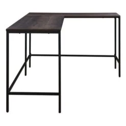 Contempo L-shaped Steel Desk - Brown -Felloweis Store 7b093eb1 13c0 412e 8ab9 f3fa159675c8