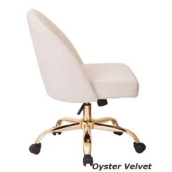 Layton Mid-Back Office Chair With Gold Base - Black Velvet -Felloweis Store 7b19545a a9e2 4a30 9a13 30b510a63a91