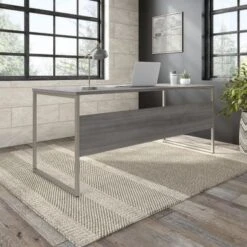 Hybrid 72W X 30D Computer Table Desk By Bush Business Furniture - Platinum Gray -Felloweis Store 7b473b5a f79d 422b 9f6f 7237b3cc7ba6