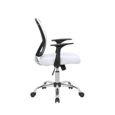 Porthos Home Cyrus Swivel Office Chair, Mesh Back, Adjustable Height - White 4 Porthos Home Cyrus Swivel Office Chair, Mesh Back, Adjustable Height - White - Image 4