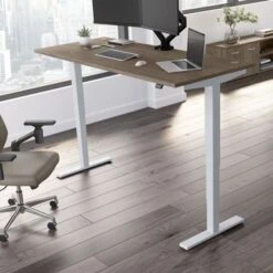 Move 40 Series 72W X 30D Adjustable Desk By Bush Business Furniture - Platinum Gray -Felloweis Store 7c468bf1 02e2 4263 804c ab8805343ca1