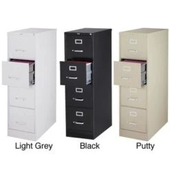 Hirsh 26.5-inch Deep 4-drawer Letter-size Commercial Vertical File Cabinet - Beige