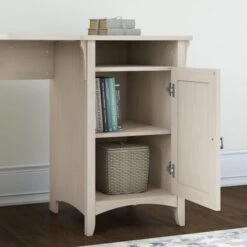 Salinas 55W Corner Desk With Lateral File Cabinet And 5 Shelf Bookcase - Grey -Felloweis Store 7f09fcab 9764 4208 8f54 0a4cedeafedd