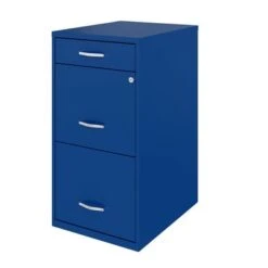 Space Solutions 18" Deep 3 Drawer Metal File Cabinet, Classic Blue - Blue - Letter 7 Space Solutions 18" Deep 3 Drawer Metal File Cabinet, Classic Blue - Blue - Letter -Felloweis Store 7f24a067 27d7 40fc 8d08 0f53a5da465c