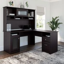 Cabot 60W L-Shaped Desk With Hutch And Storage By Bush Furniture - Heather Gray 27 Cabot 60W L-Shaped Desk With Hutch And Storage By Bush Furniture - Heather Gray -Felloweis Store 7fac3469 ab35 45ba a818 6f8d61a9d248