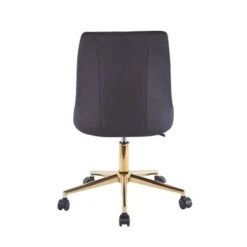 Porthos Home Rae Office Chair, Velvet Upholstery, Gold Chrome Legs - Pink -Felloweis Store 803a518e be2a 497a 84fe 82a0e4419875