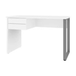 Bestar Solay 48W Small Table Desk With U-Shaped Metal Leg - Platinum Gray -Felloweis Store 812d1fff 8bed 4ea5 806c 6f63b441c8e2