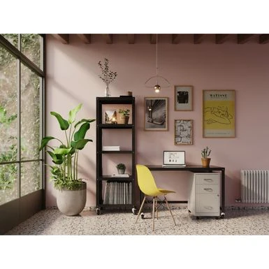 Space Solutions 18" Deep 3 Drawer Mobile Metal Cabinet, Arctic Silver - Silver - Letter 5 Space Solutions 18" Deep 3 Drawer Mobile Metal Cabinet, Arctic Silver - Silver - Letter - Image 5