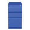 Hirsh 20-inch Commercial Mobile Pedestal Blue 3-Drawer File Cabinet - Blue
