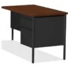 Lorell Walnut Laminate Fortress Series Desking - Master