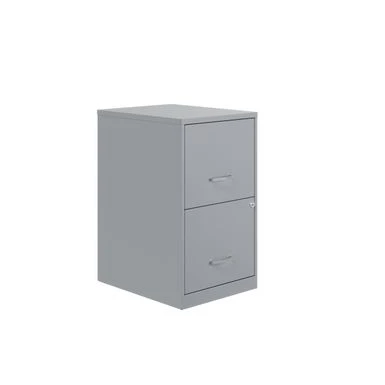 Space Solutions 18in. 2 Drawer Metal File Cabinet, Teal - Silver - Letter 10 Space Solutions 18in. 2 Drawer Metal File Cabinet, Teal - Silver - Letter - Image 10