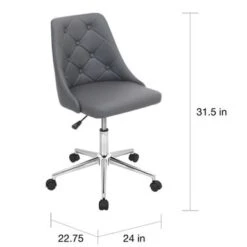 Marche Tufted Office Chair - Grey 37 Marche Tufted Office Chair - Grey -Felloweis Store 831974d9 b545 45ab 9029 55142ded46d1