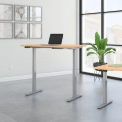 Move 60 Series Adjustable Height Standing Desk - Mocha Cherry/Black Powder Coat -Felloweis Store 845709bb e903 48ed a34d 90c2aa93c3b5